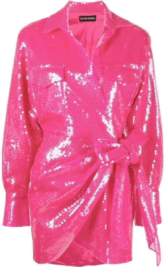 Mini Dress (Pink Sequin) | style