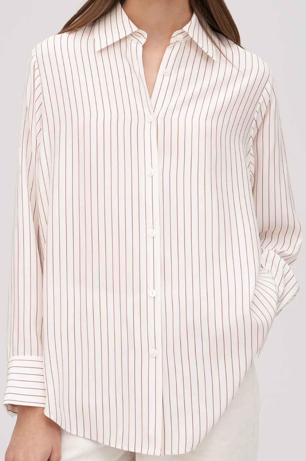 SOS Shirt (Brown Pinstripe) | style