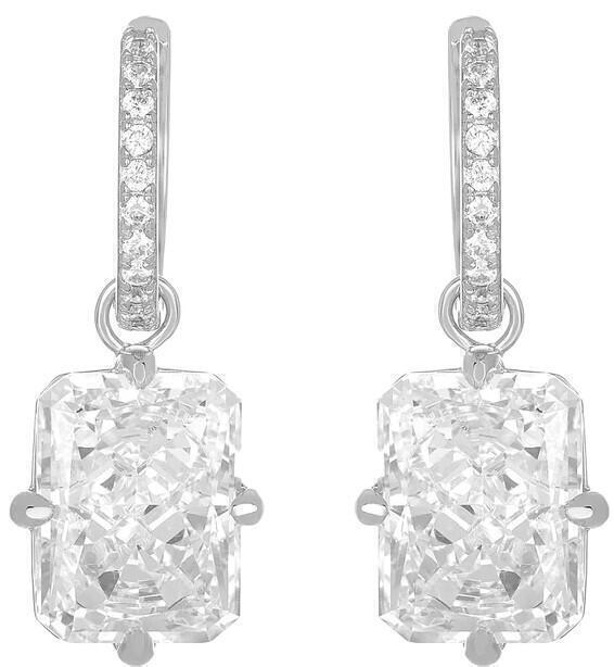 Her Majesty Earrings (Silver White Diamondettes) | style