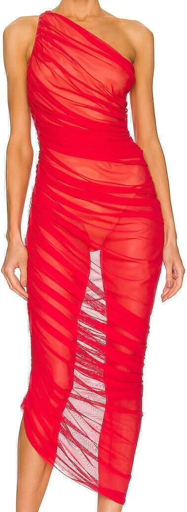 Diana Midi Dress (Tiger Red) | style