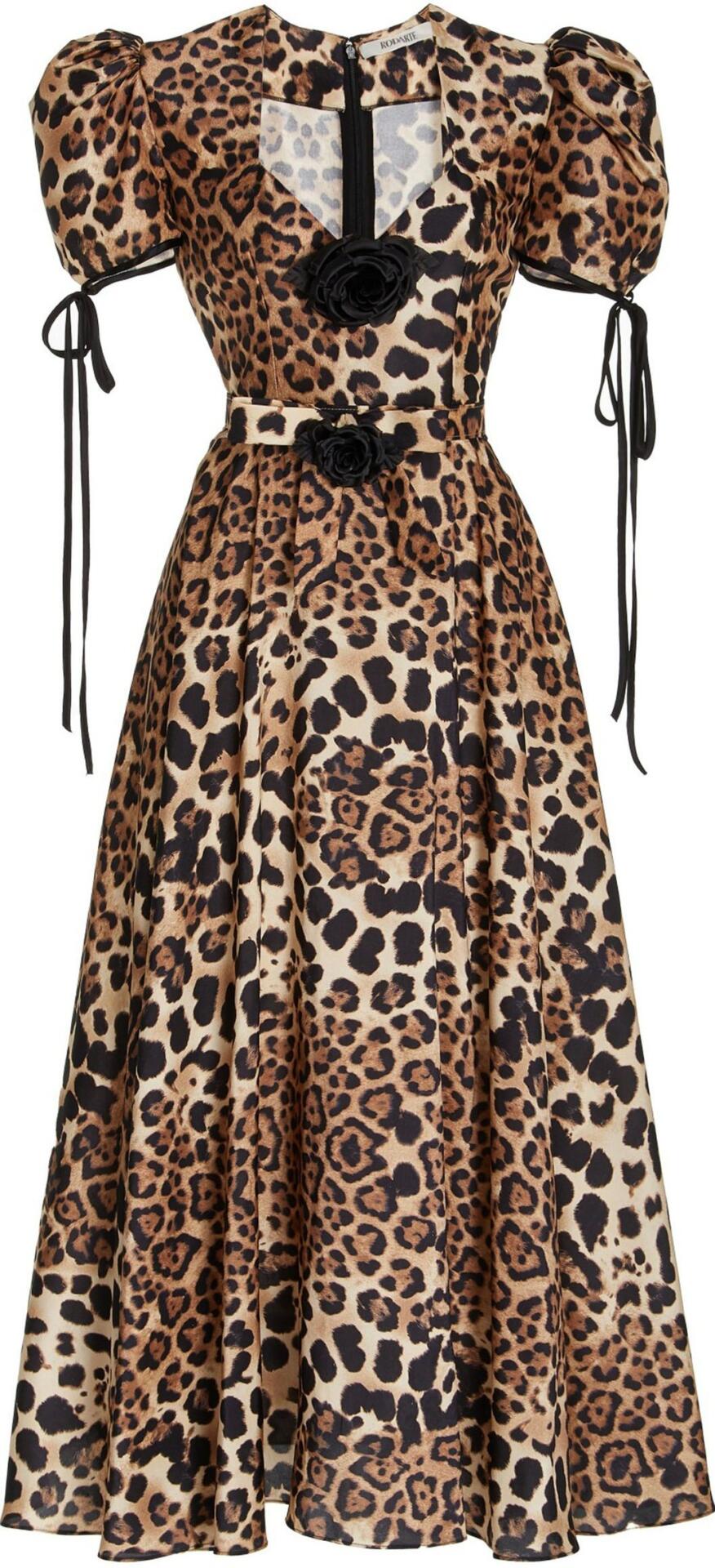 Midi Dress (Leopard Black) | style
