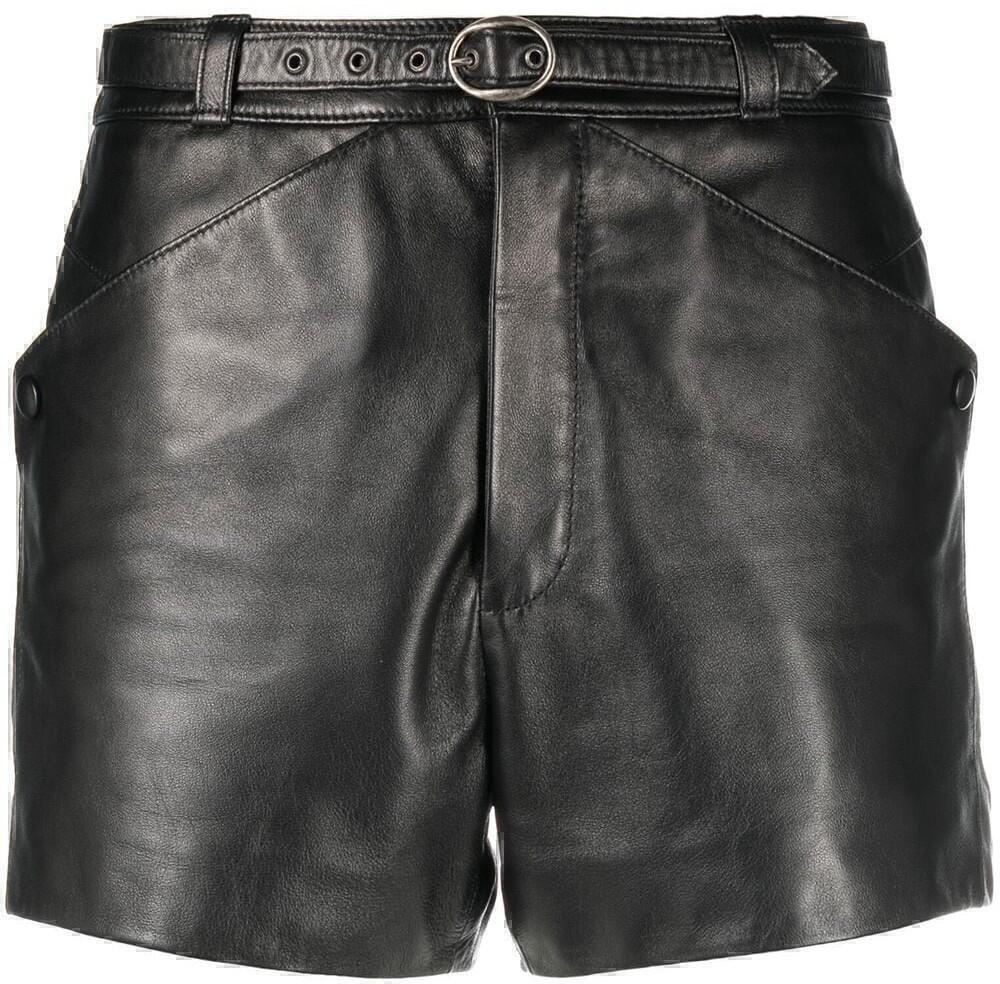 Shorts (Black Leather) | style