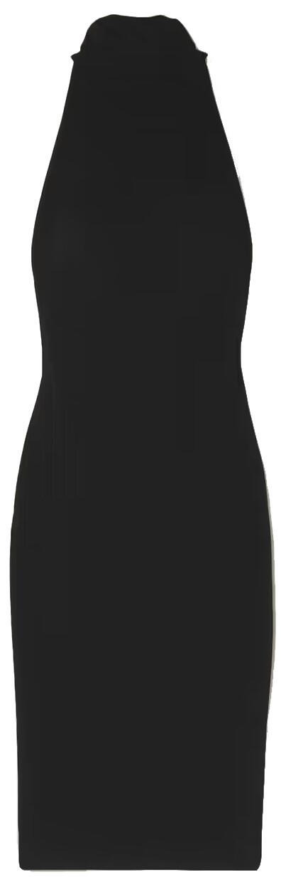 Midi Dress (Black Rib) | style
