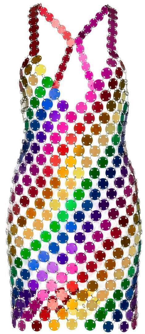 Cara Mini Dress (Rainbow) | style