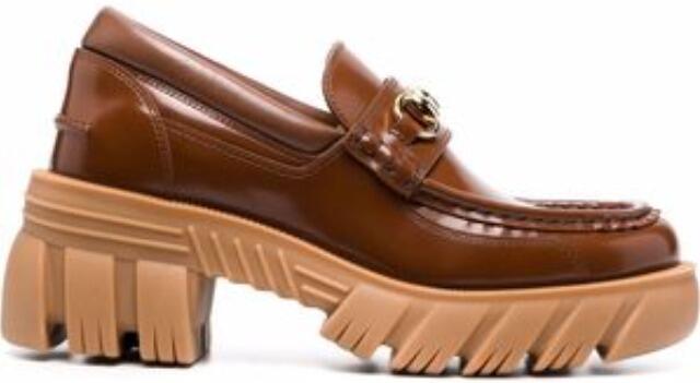 Harald Horsebit Platform Loafers (Brown) | style