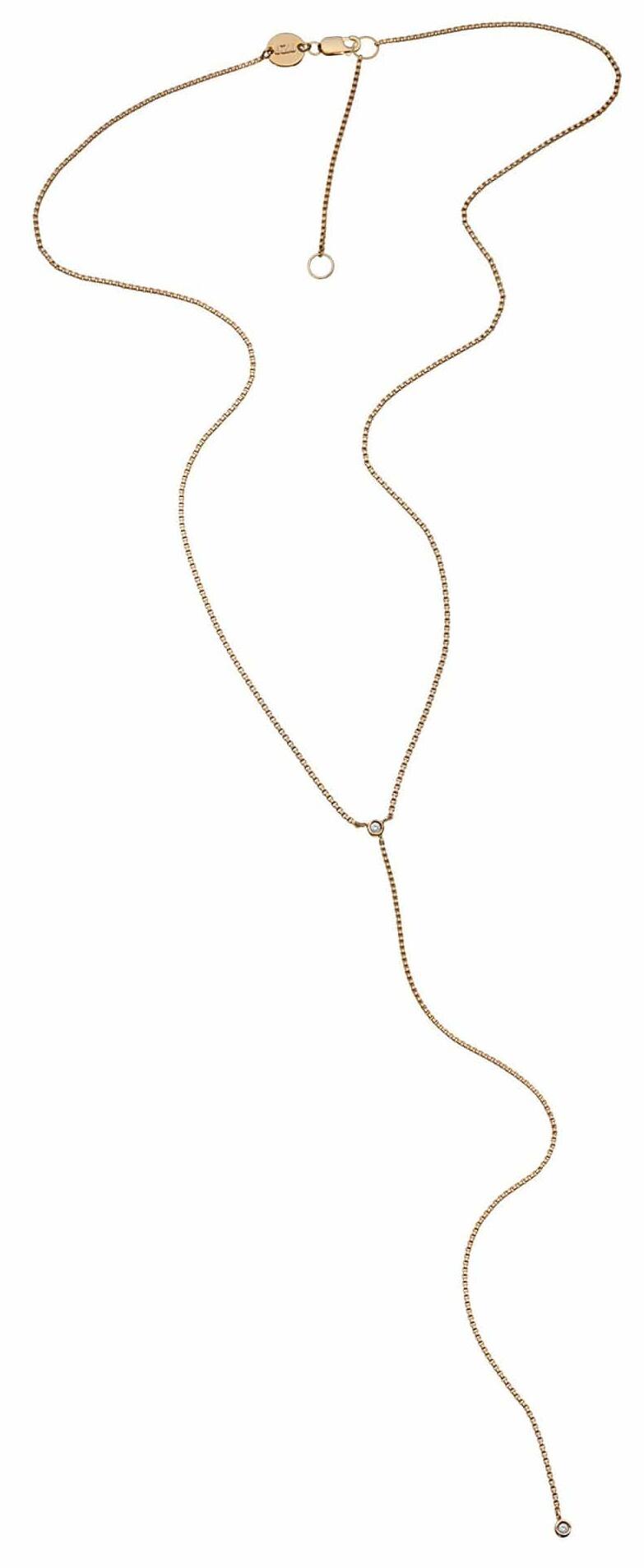 Mallory Lariat Necklace (Gold) | style