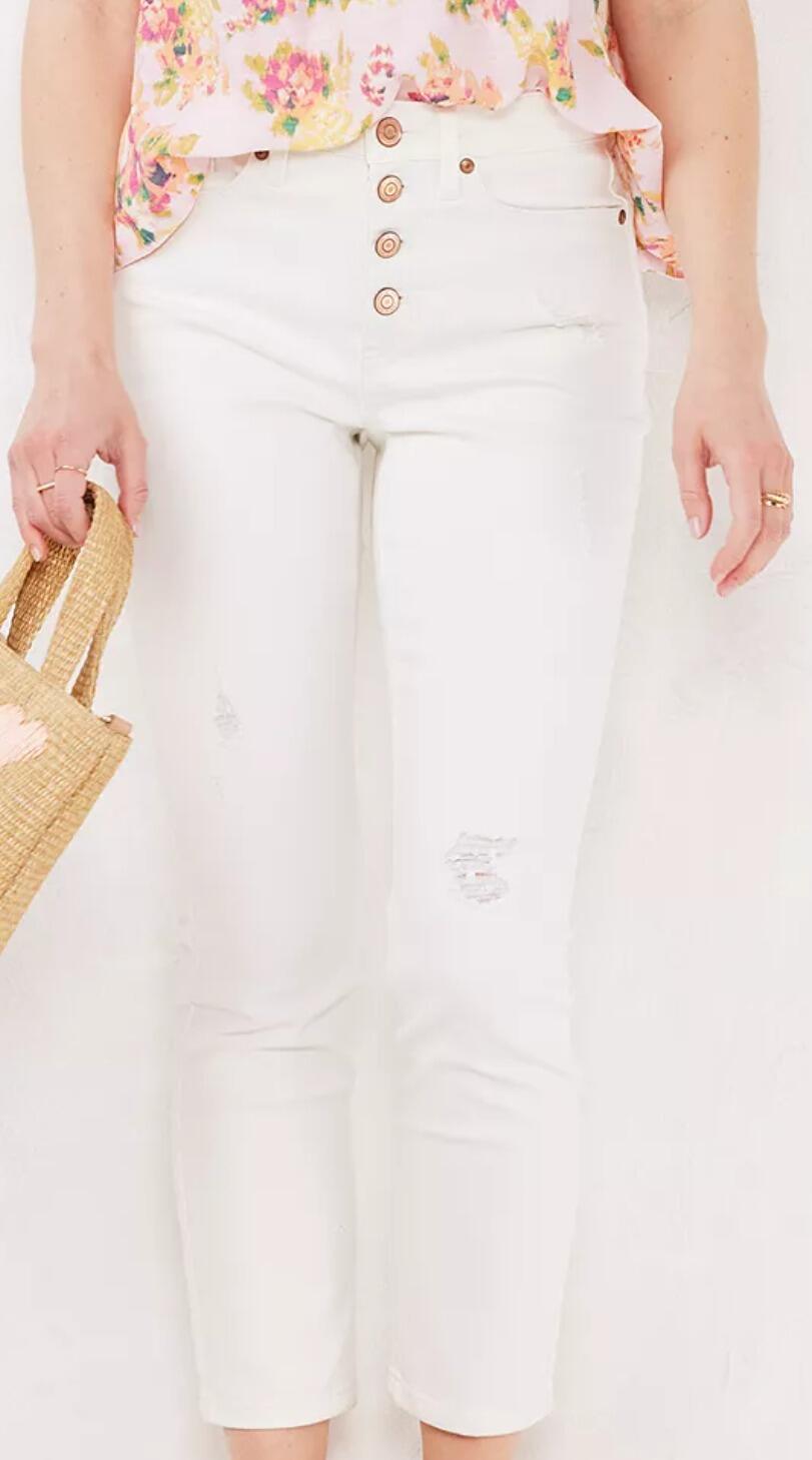 Skinny Jeans (White Raw Hem) | style
