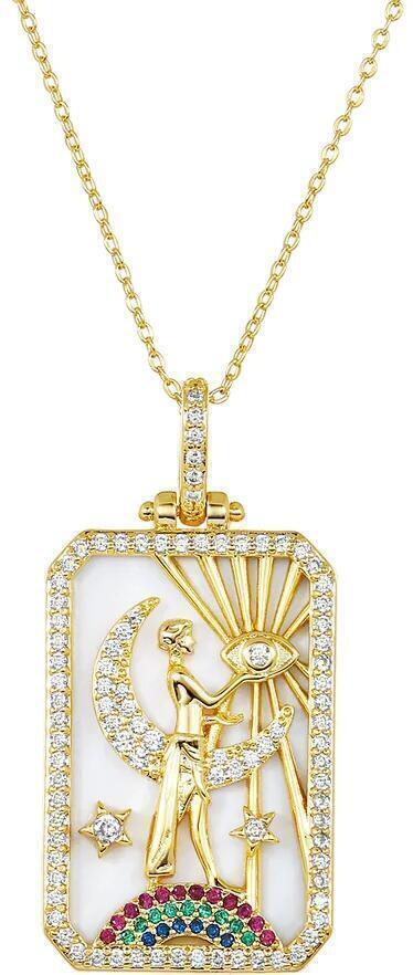 Goddess of Faith Amulet Necklace (Gold) | style