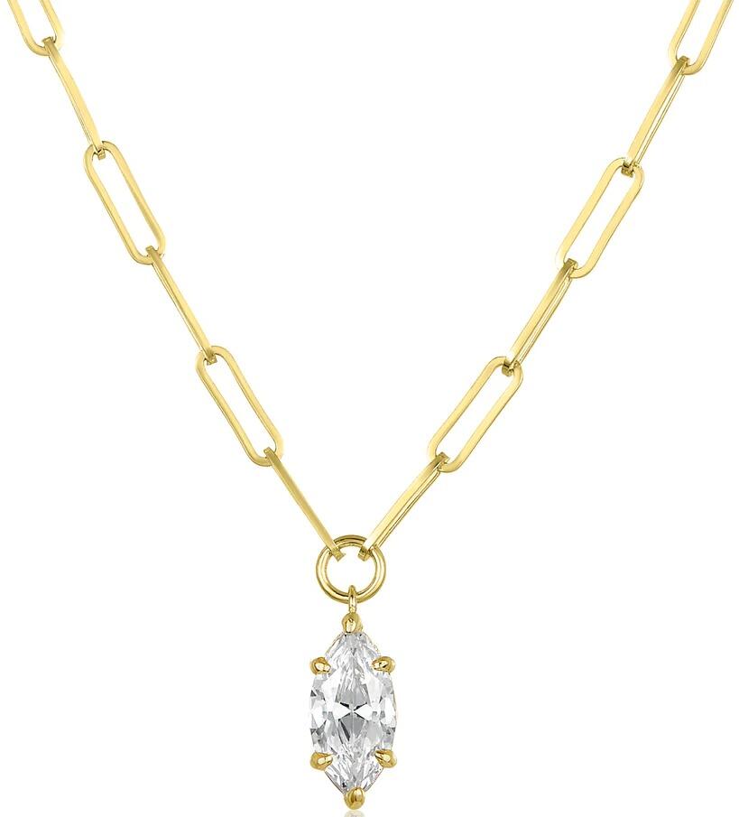 Samantha Marquise Necklace (Gold, Baby) | style