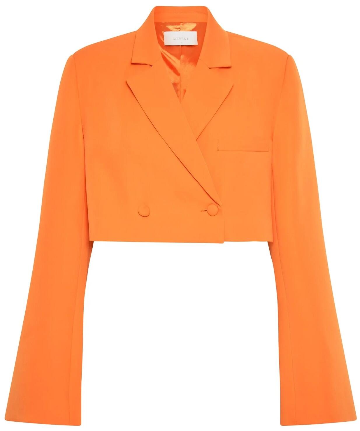 Luella Crop Blazer (Tangerine) | style