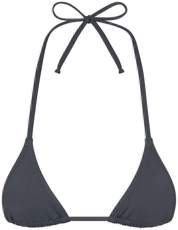 Swim Micro Triangle Bikini Top (Gunmetal) | style