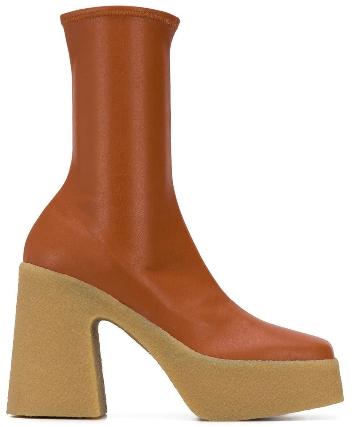 Skyla Platform Boots (Brown) | style