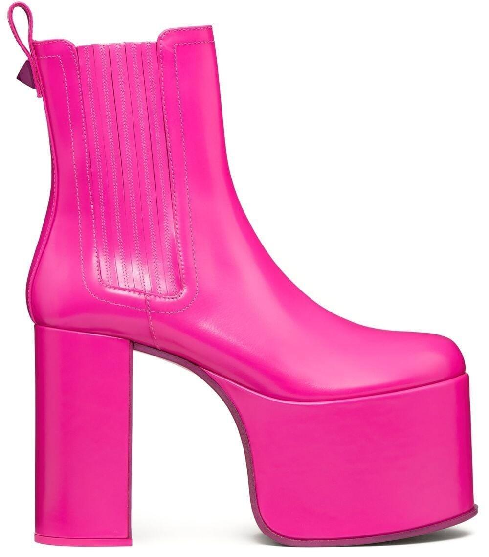 Club Beatle Platform Boots (Pink) | style