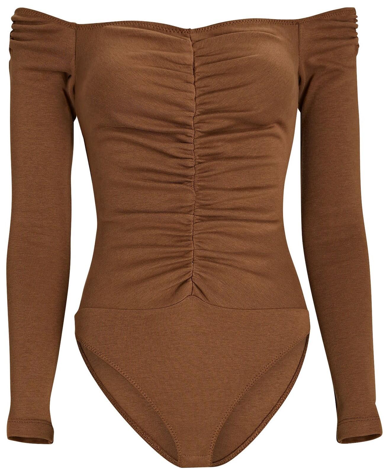 Bodysuit (Brown Ruched) | style