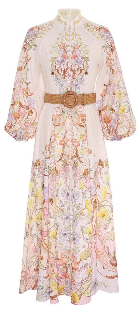 Jeannie Maxi Dress (Floral Swirl) | style
