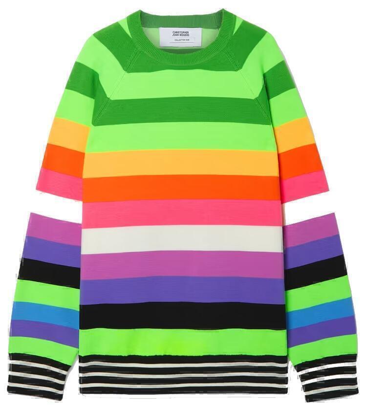 Sweater (Lime Green Striped) | style