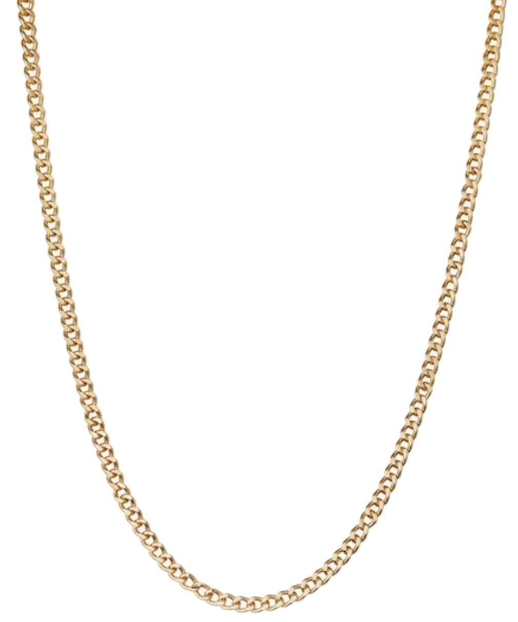 Curb Chain Necklace (Yellow Gold) | style