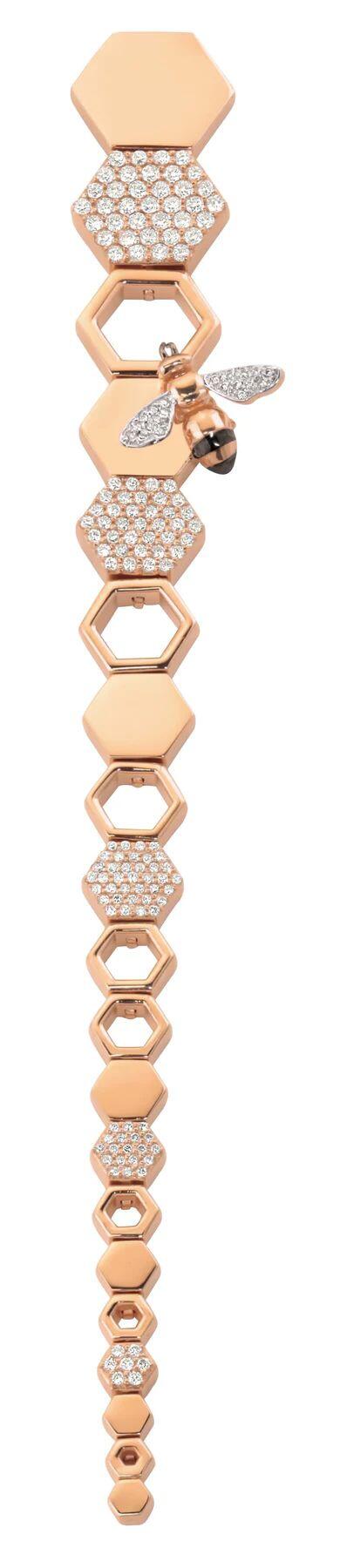 Honeycomb Earring (Rose Gold Diamond) | style