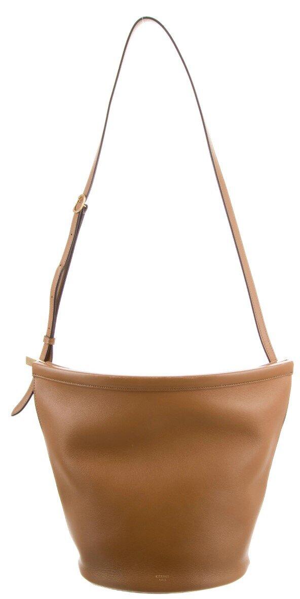 Clasp Bucket Bag (Brown, 2018) | style
