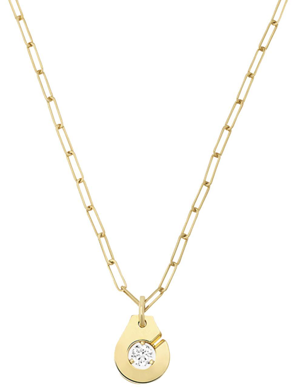 Menottes Necklace (Yellow Gold Diamond) | style