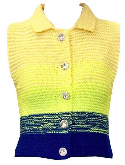 Top (Navy Lime Knit) | style
