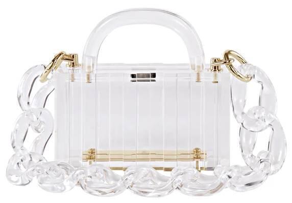 Lucite Pagoda Bag (Clear) | style