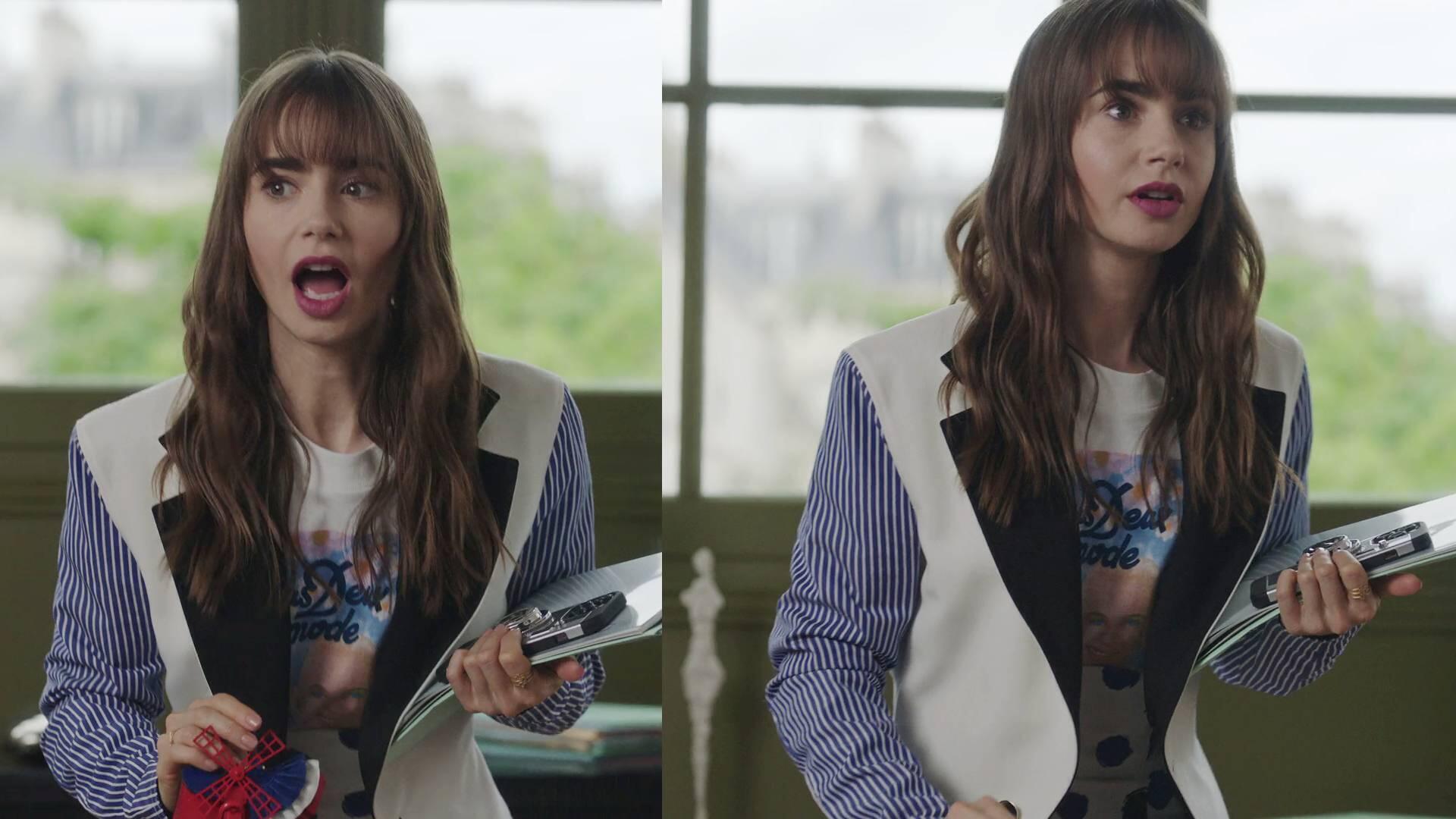 Lily Collins - Emily in Paris | Season 3 Episode 1 | Lily Collins style