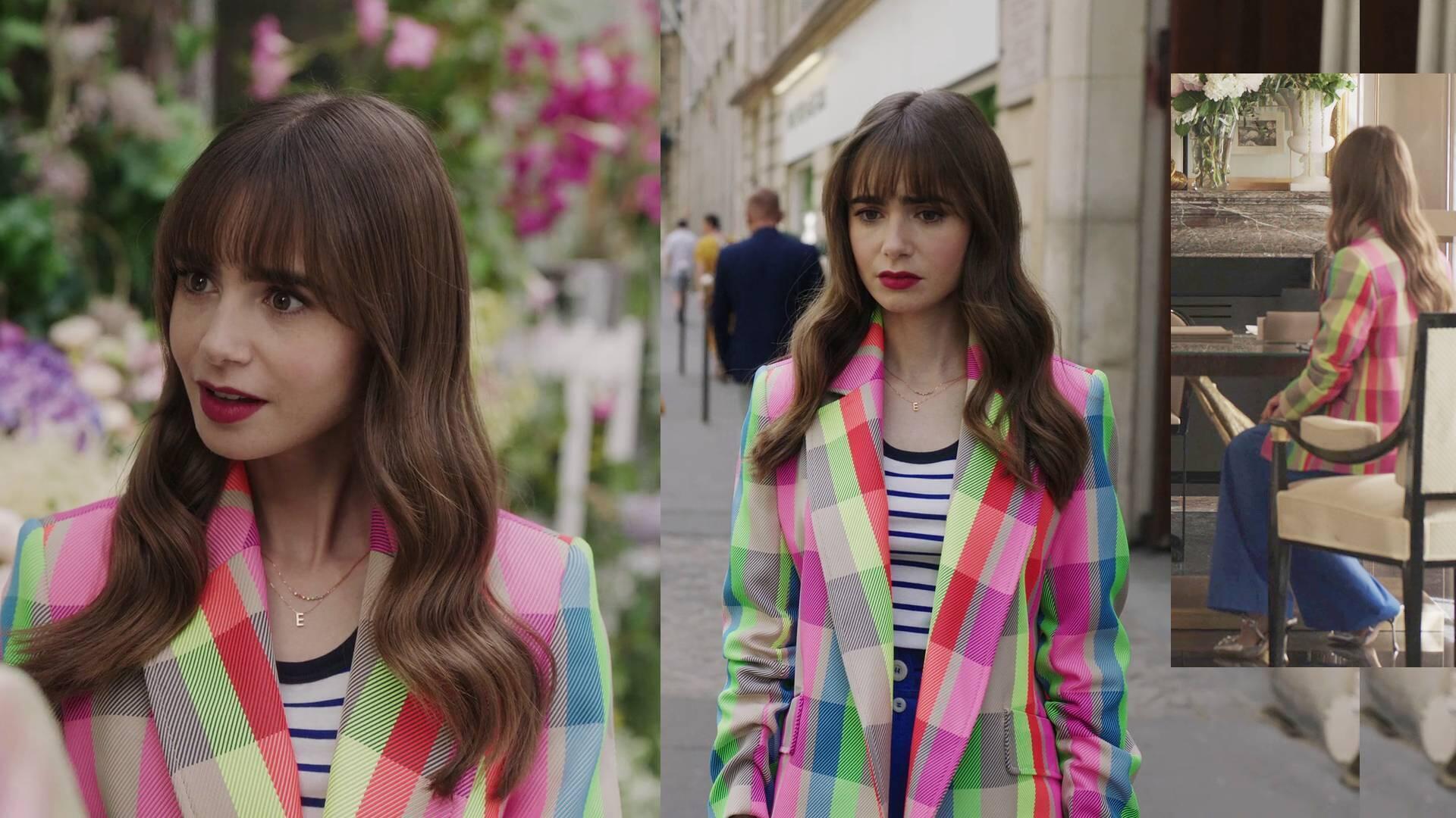 Lily Collins - Emily in Paris | Season 3 Episode 2 | Lily Collins style