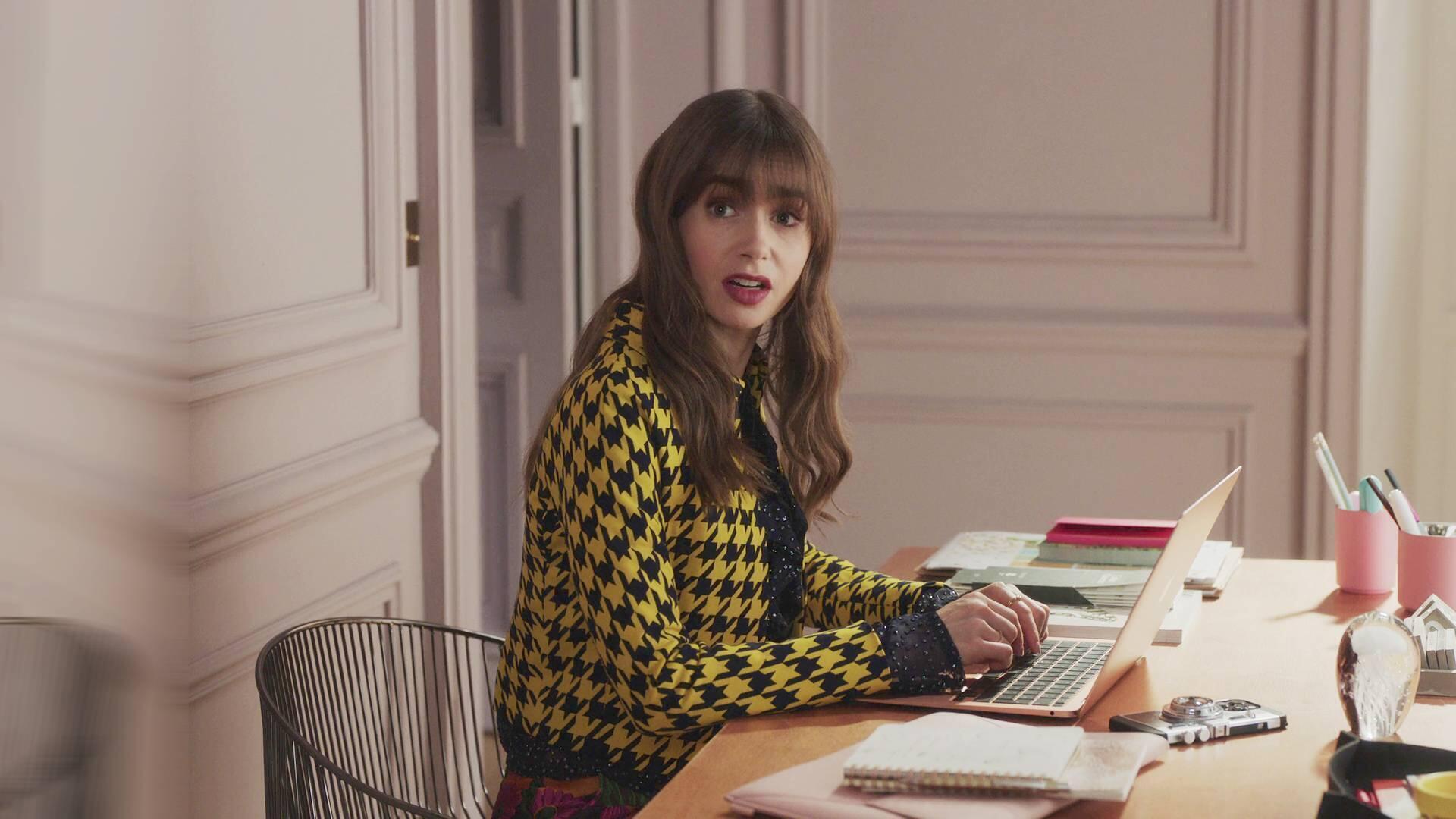 Lily Collins - Emily in Paris | Season 3 Episode 3 | Lily Collins style