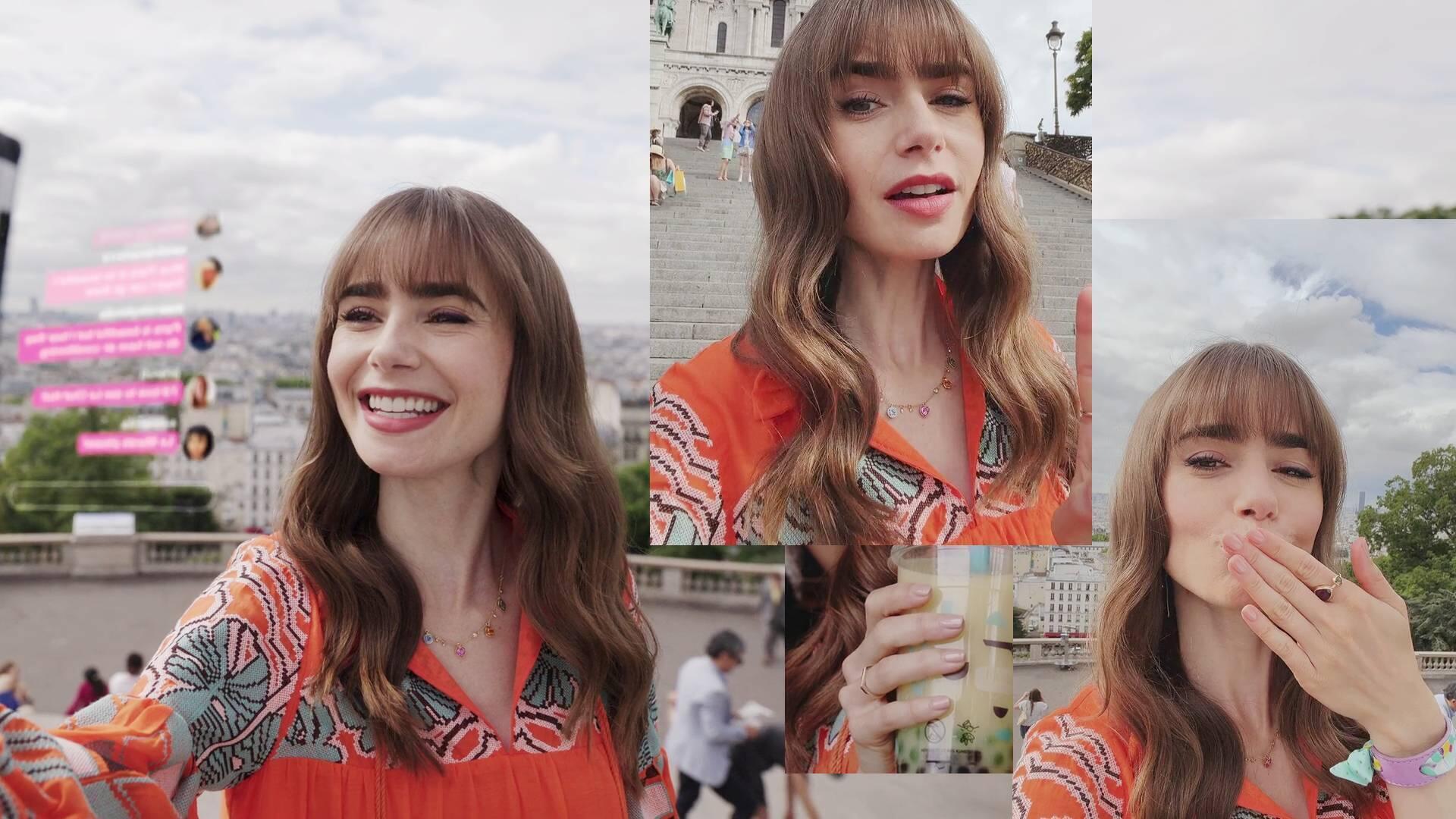Lily Collins - Emily in Paris | Season 3 Episode 4 | Lily Collins style