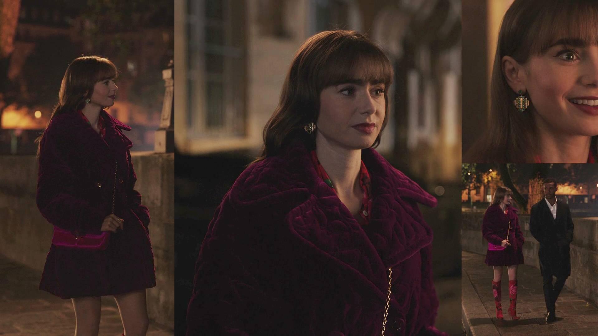 Lily Collins - Emily In Paris | Season 3 Episode 9 | Lily Collins style