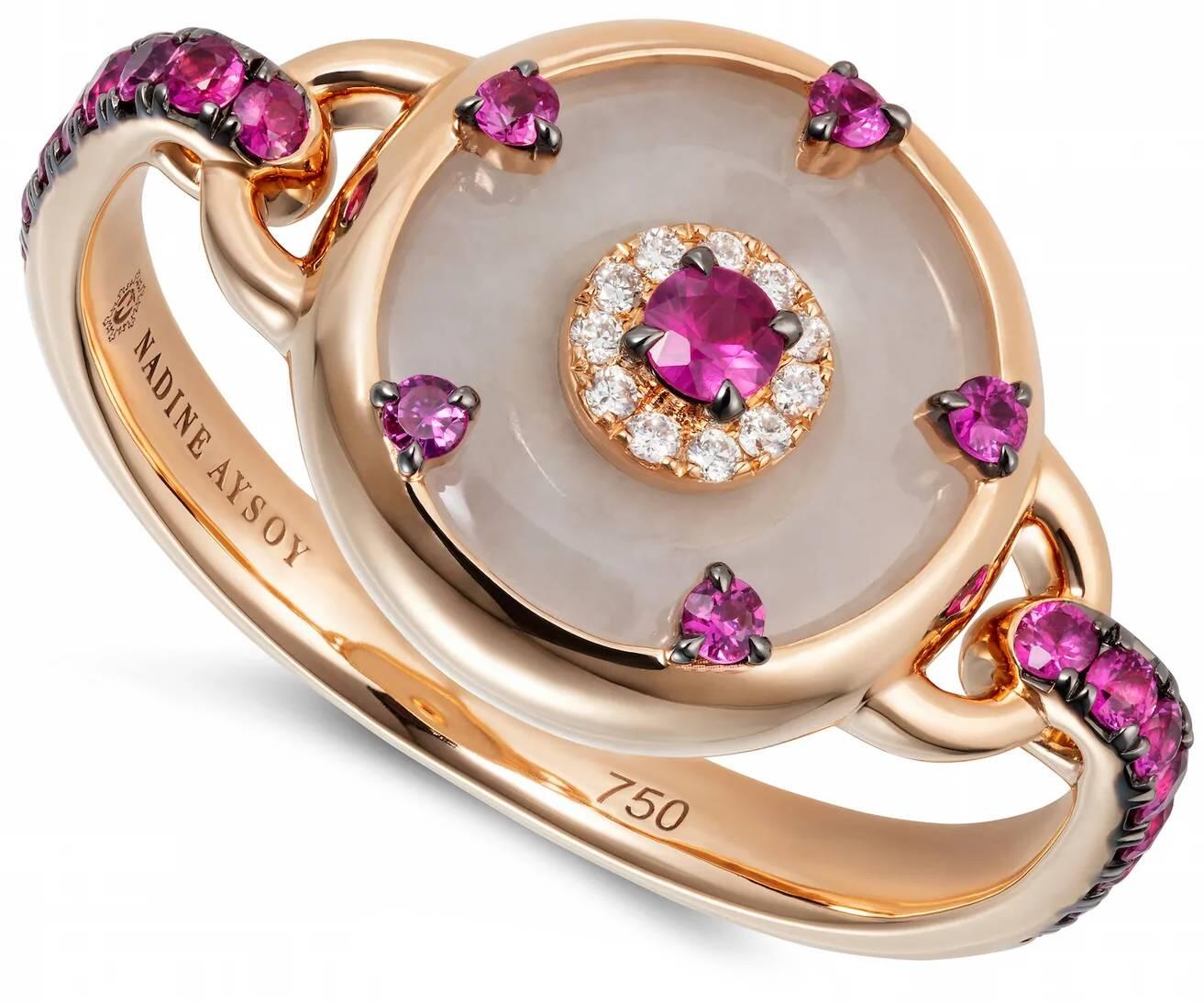 Celeste Ring (Yellow Gold Pink) | style