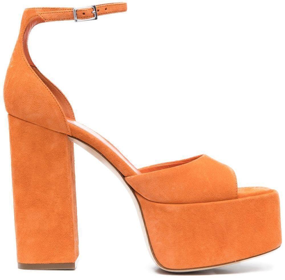 Tatiana Platform Sandals (Orange Suede) | style
