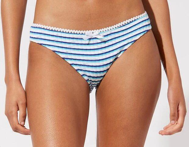 Daphne Bikini Bottom (Greek Blue Lapus Blue Stripe) | style