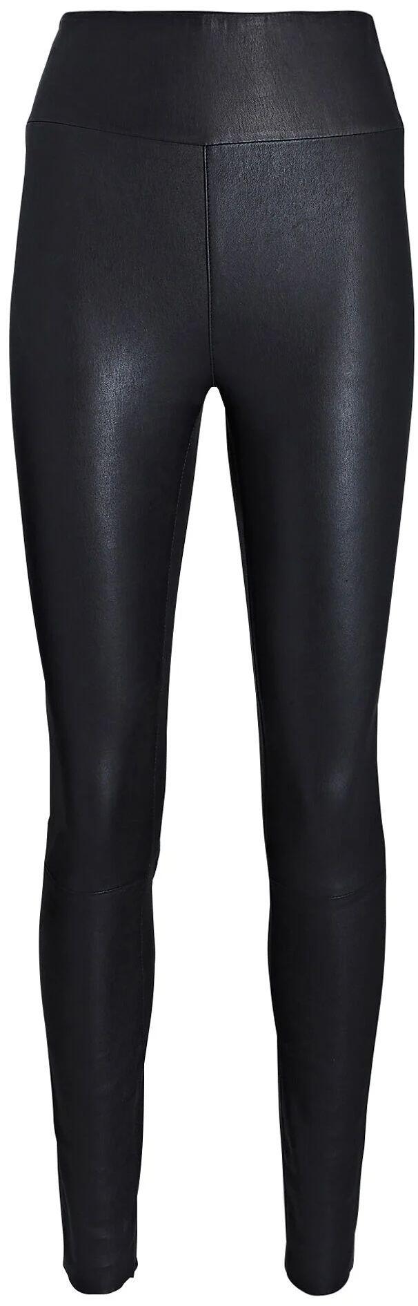Leggings (Black Leather, Ankle) | style