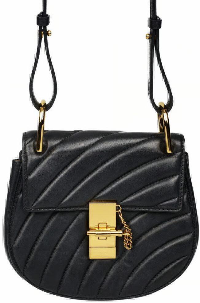 Drew Bag (Black Quilted Gold) | style