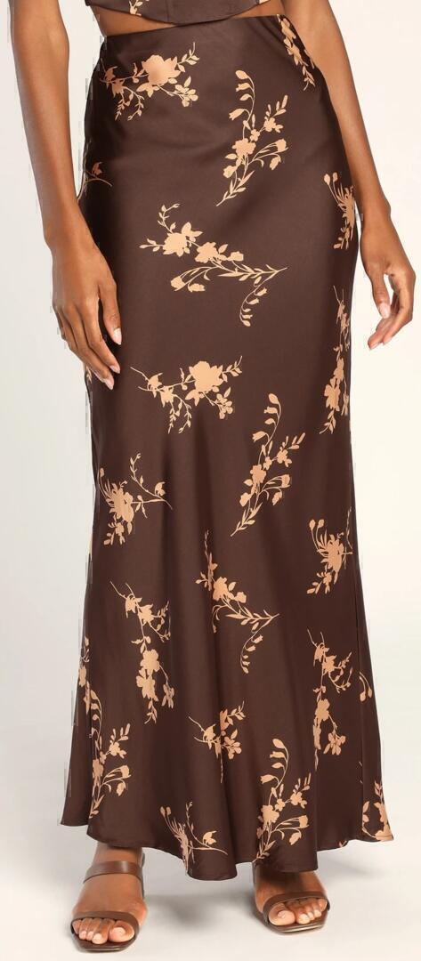 Doubly Darling Skirt (Brown Floral Print) | style