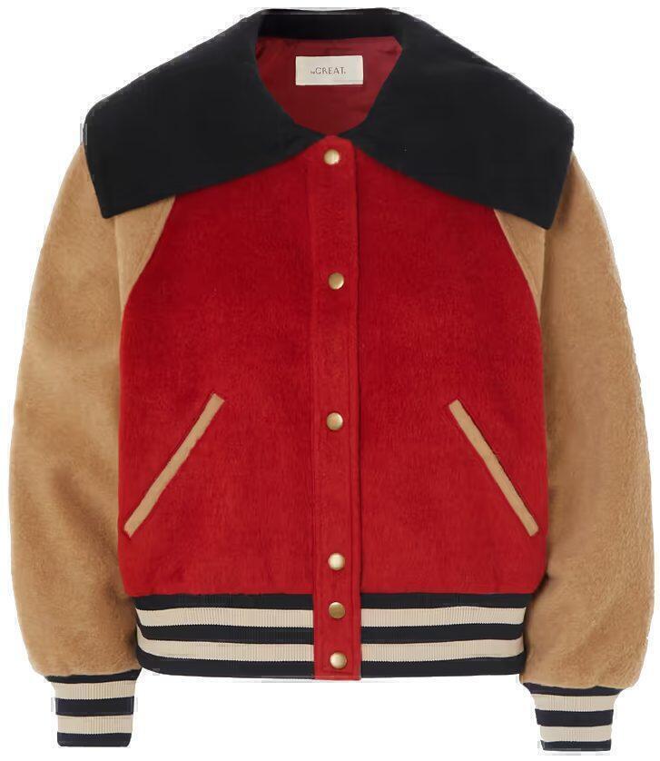 Baseball Jacket (Vintage Red Cream Navy) | style