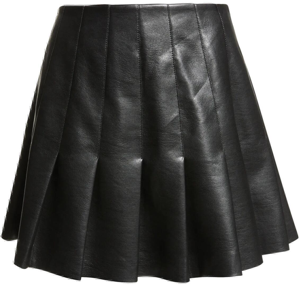 Carter Skirt (Black Vegan Leather) | style