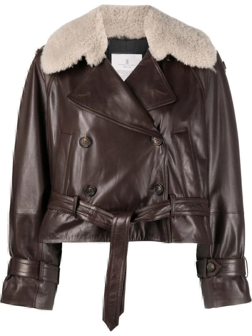 Jacket (Dark Brown Leather Shearling) | style