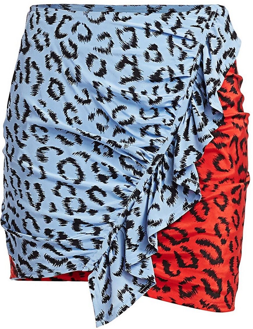 Geller Skirt (Blue Red Leopard) | style