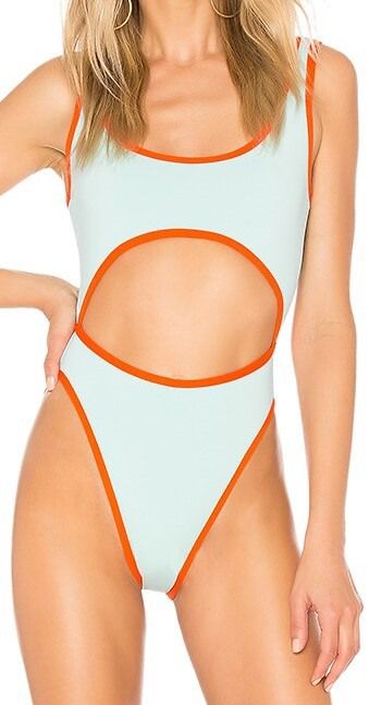 Kira Swimsuit (Light Turquoise) | style