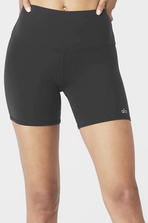 Airbrush Biker Shorts (Black, 5") | style