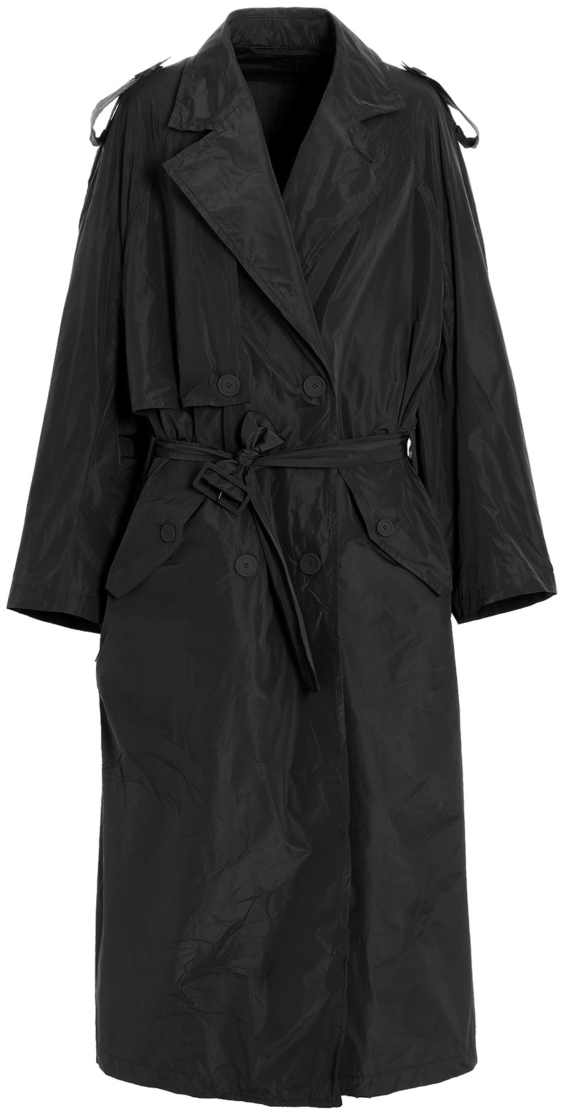 Trench Coat (Black Taffeta) | style