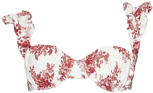 Zelle Top (Red Cream Floral) | style