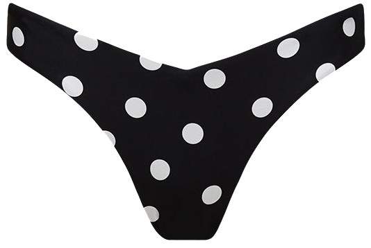 Delilah Bikini Bottom (Black Polka Dot) | style