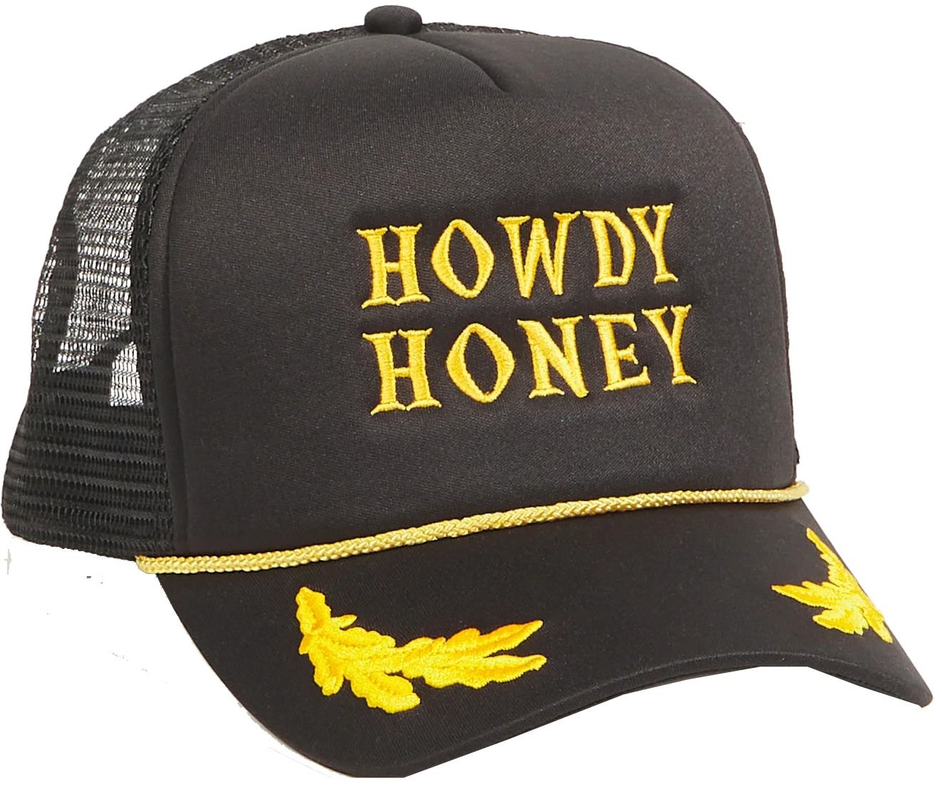 Howdy Honey Trucker Hat (Black) | style