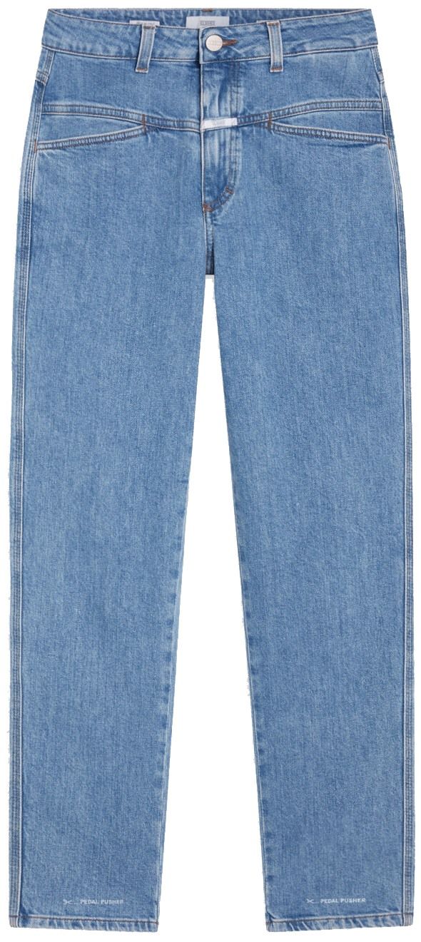 Pedal Pusher Jeans (Mid Blue) | style