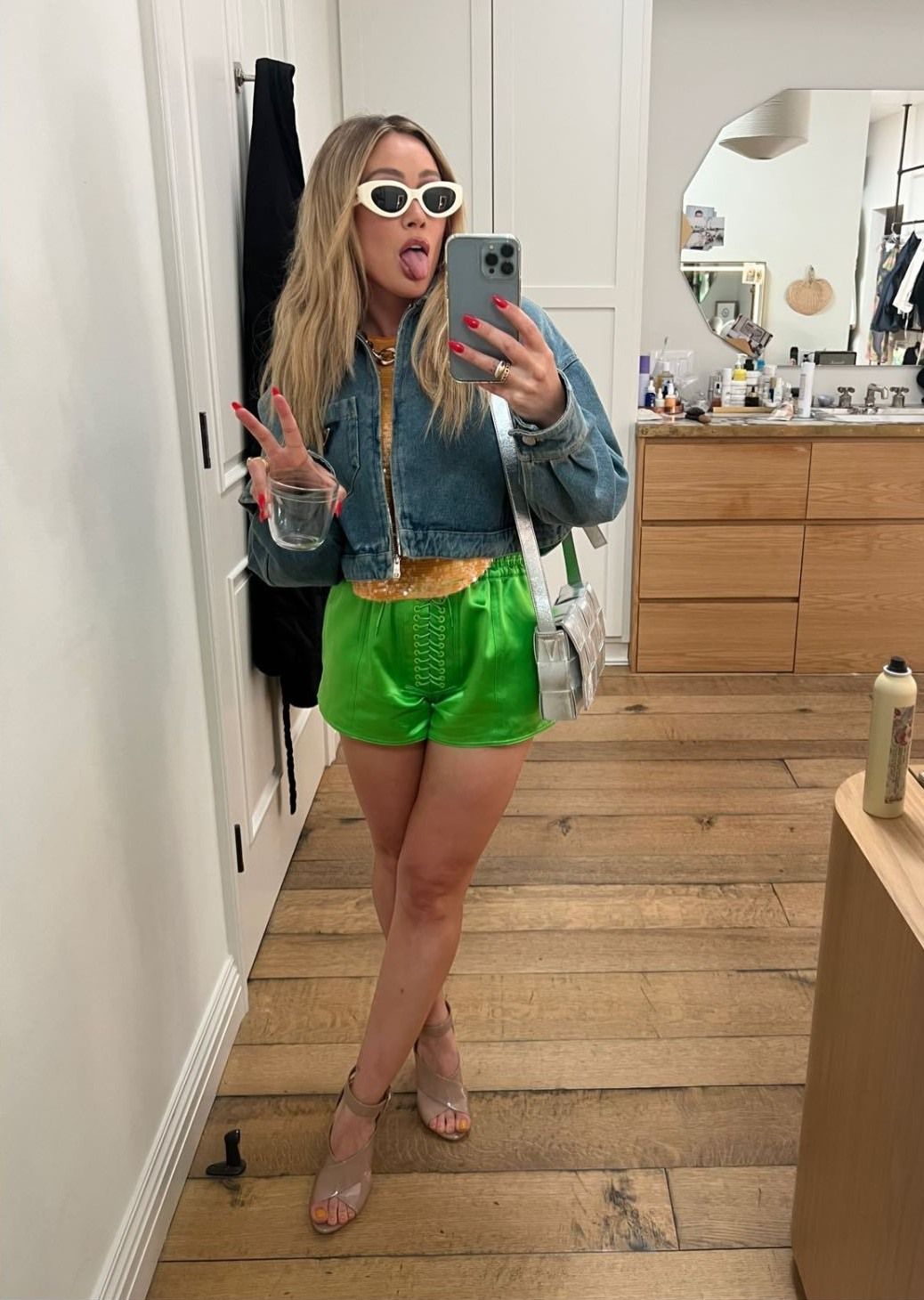 Hilary Duff - Instagram story | Amanda Stanton style