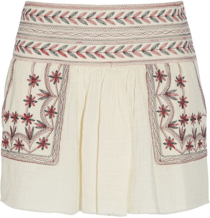 Vera Skirt (Ecru Embroidered) | style